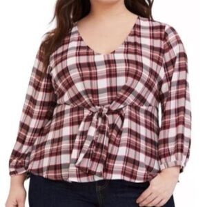 Torrid Zip Back Blouse